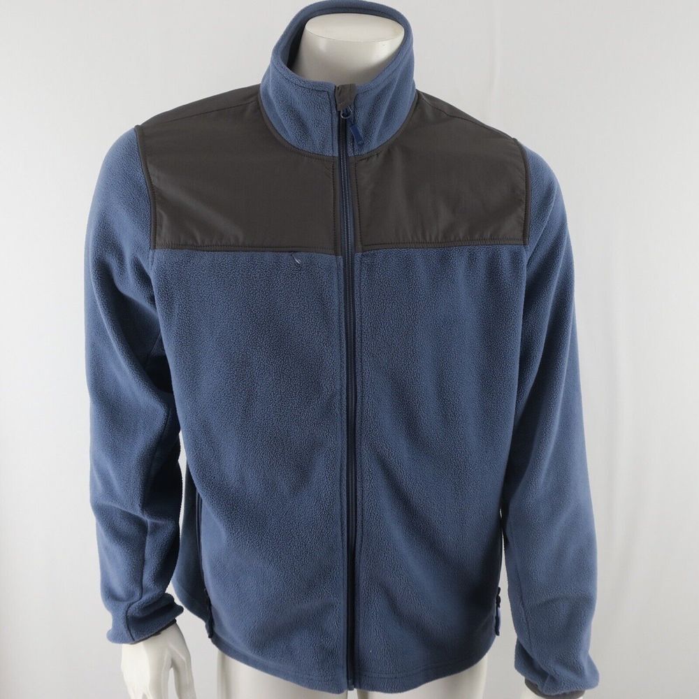 Onward Reserve Mens Full Zip Sweater Jacket Size Medium Blue‎ Gray